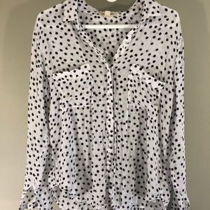 Cloth and stone dalmation button down shirt